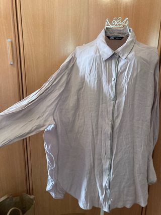 Vestido camisero Zara Beige Talla XL