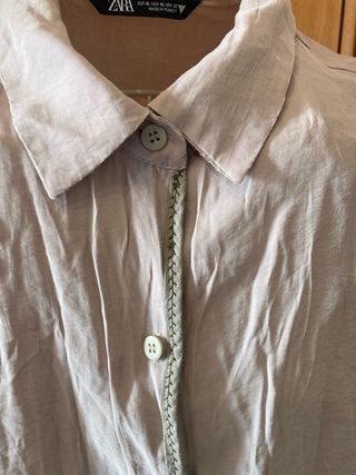 Vestido camisero Zara Beige Talla XL