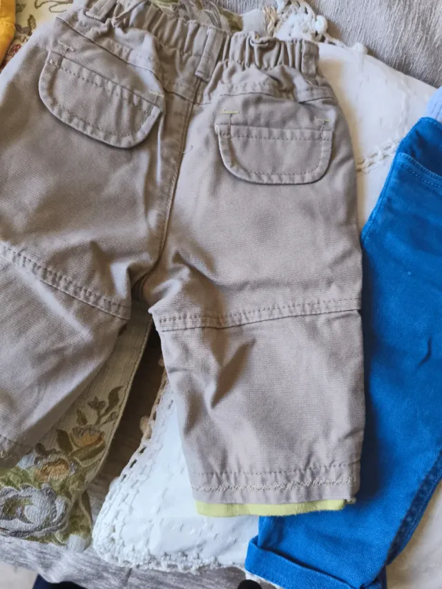 3 Pantalones Bebé 3-6 Meses