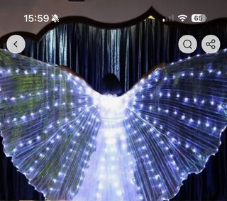 Alas de mariposa con luces LED
