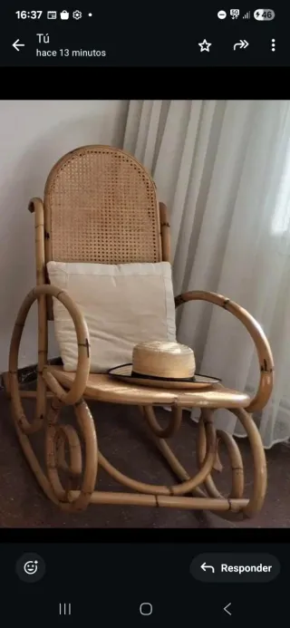 Dondola in bambù e vimini