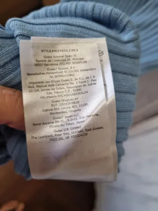 Guess Abito Azzurro Taglia 46 Italiana