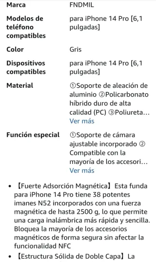 Funda FNDMIL iPhone 14