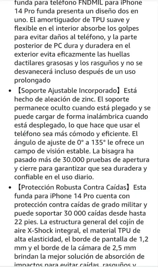 Funda FNDMIL iPhone 14