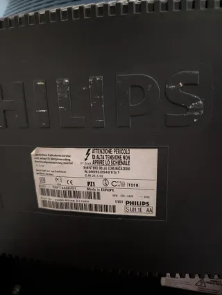 Televisor Philips Antiguo Negro