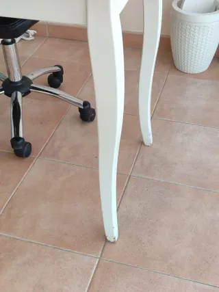 Mesa Manicura/Tocador Cristal y Madera