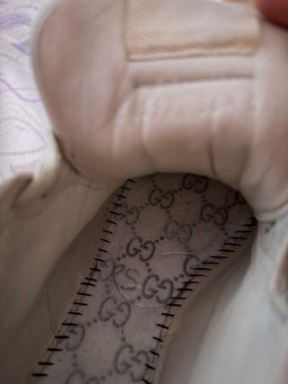 Zapatillas Gucci Beige/Rojo