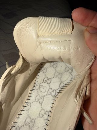 Zapatillas Gucci Beige/Rojo