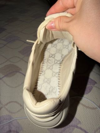 Zapatillas Gucci Beige/Rojo