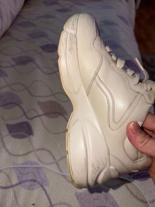 Zapatillas Gucci Beige/Rojo