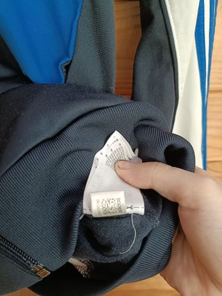 Sudadera Adidas Color Azul y Blanco Talla S.