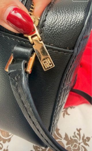 Bolso Carolina Herrera Negro Logo CH