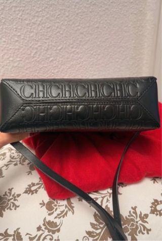Bolso Carolina Herrera Negro Logo CH