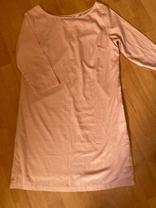 Vestido rosa media manga