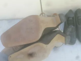 rf4 Zapatos de mujer negros y blancos