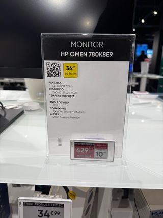 Monitor Gaming Curvo HP Omen 34 WQHD