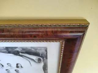 Marco grande madera y cristal 84x68