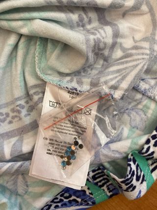 Vestido estampado hojas Helena Vera Talla M