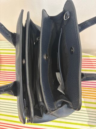 Bolso de mano azul marino