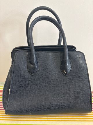 Bolso de mano azul marino
