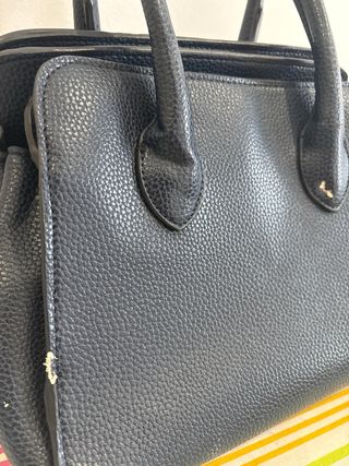 Bolso de mano azul marino