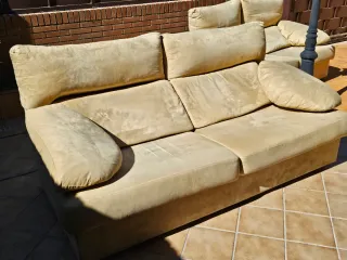 Conjunto sofá 2+3 plazas beige