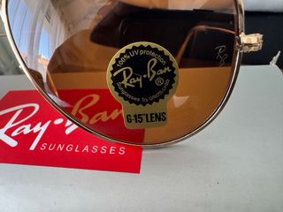 Óculos de Sol Ray-Ban Novos Dourado/Castanho