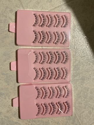 Pestañas postizas nuevas (pack 3)