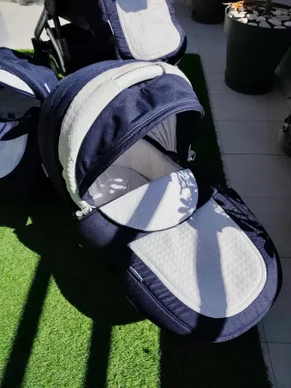 Carro completo bebé azul