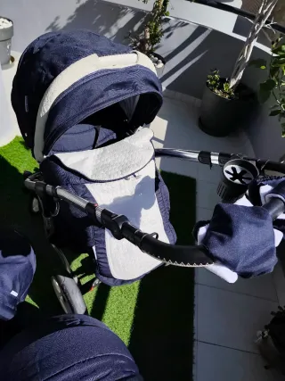 Carro completo bebé azul