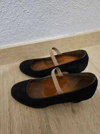 Zapatos Flamenco Gladis Negros Tacón