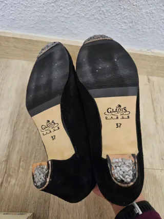 Zapatos Flamenco Gladis Negros Tacón