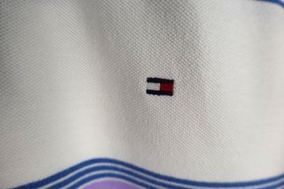 Polo Tommy Hilfiger Rayas Morado Blanco