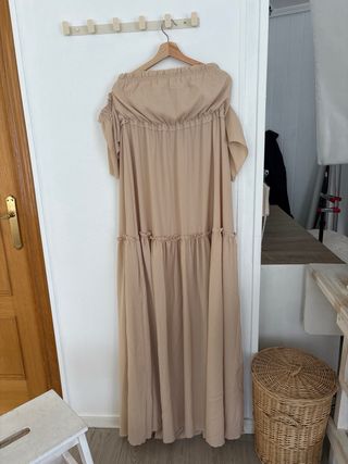 Vestido premamá beige talla única