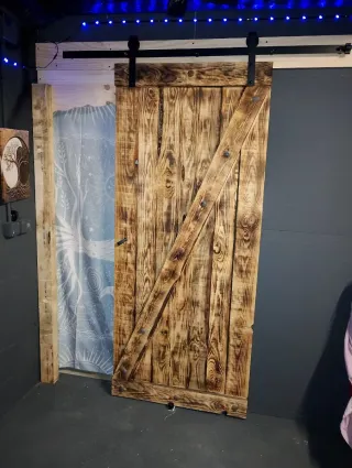 Puerta estilo granero madera rústica