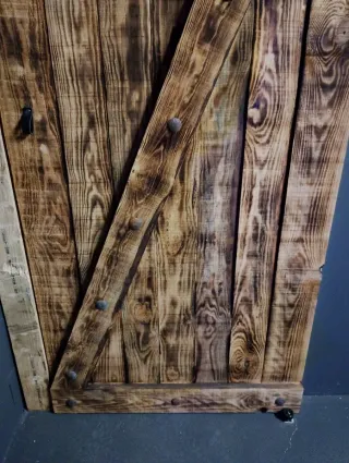 Puerta estilo granero madera rústica