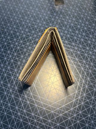 Cartera Springfield Cuero y Lona Marrón/Gris