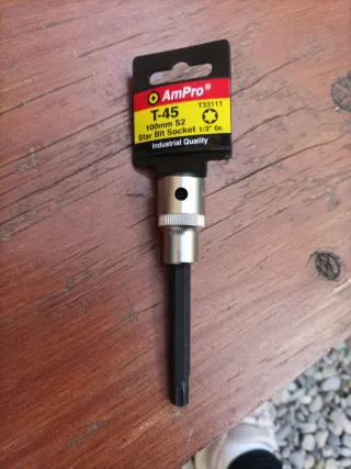 Llave Vaso Torx T45 AmPro 100mm