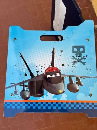 Porta giochi cassapanca Planes legno