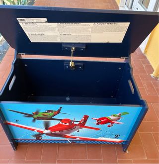 Porta giochi cassapanca Planes legno