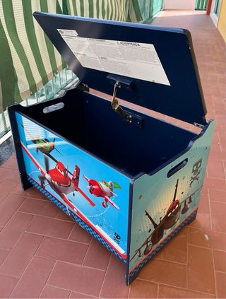 Porta giochi cassapanca Planes legno