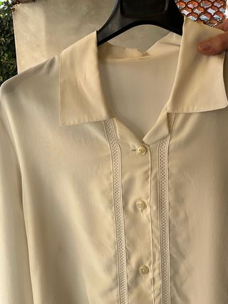 Camicia donna vintage manica lunga tg.50