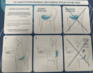 Cojín corrector espalda PHYSIOMAT