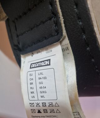 Cintura per sollevamento pesi Domyos L/XL