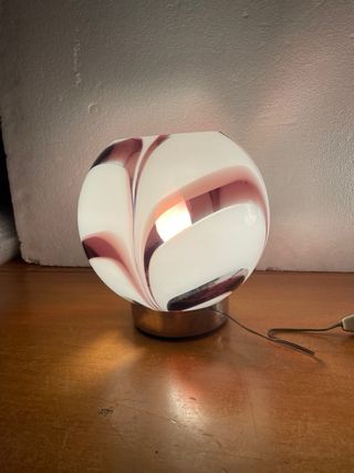 LAMPADA VINTAGE COPPIA VETRO MURANO DESIGN