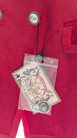 Chaqueta Highly Preppy Terciopelo Roja Talla XS