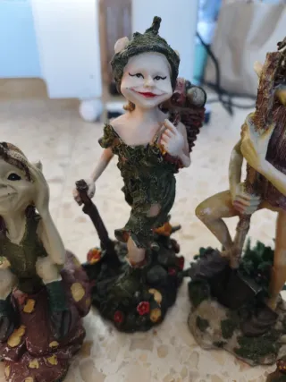 Lote 4 Figure Elfi Magici - Resina Angelo del