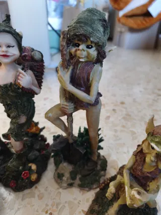 Lote 4 Figure Elfi Magici - Resina Angelo del