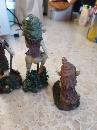 Lote 4 Figure Elfi Magici - Resina Angelo del