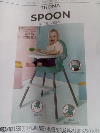 Trona Spoon.  Mín6meses. Max36 meses/ Max 15kg.